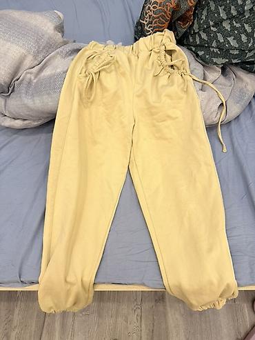 Брюки, Bershka, S, цвет - Бежевый — 1