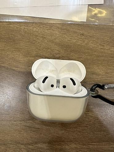 hoco k24: Беспроводные наушники-вкладыши, Apple, AirPods 4, Б/у — 1