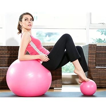 planka: Məhsul: Pilates/Yoga Fitnes Topu Seti – çəhrayı - Çoxməqsədli — 1