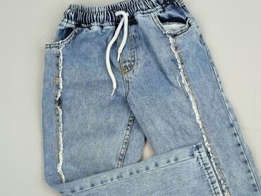 czapka i szalik dla dziewczynki: Spodnie jeansowe, 8 lat, 122/128, stan - Idealny w lalafo.pl czapka i szalik dla dziewczynki: Spodnie jeansowe, 8 lat, 122/128, stan - Idealny