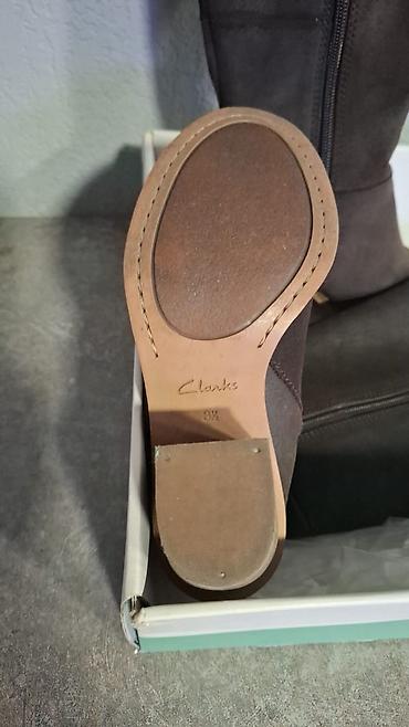 clarks обувь: Сапоги, 36, Clarks, Б/у, цвет - Коричневый, Самовывоз — 2