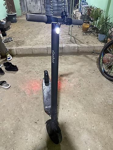 Elektrik nəqliyyatı: Ninebot elektrik skuter - Brend/model: Ninebot (gövdədə və displeydə — 10
