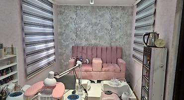 Pedikür üçün salon mebeli dəsti - 3 nəfərlik, yumşaq velvet/velur