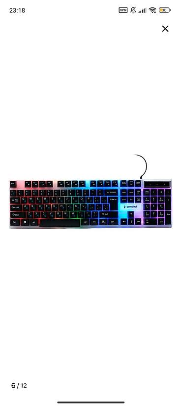 Клавиатуры: Клавиатура, Мембранная, Проводное подключение, Размер: 100% at lalafo.kg — 6 Клавиатуры: Клавиатура, Мембранная, Проводное подключение, Размер: 100% — 6