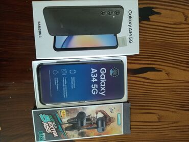 samsung 04: Samsung A34, 128 GB, rəng - Qara, Barmaq izi, İki sim kartlı