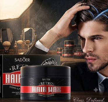 🔥 Sac ucun HAIR WAX 🔥 Güclü və uzunmüddətli fiksasiya! 💇‍♂️ Saçınıza