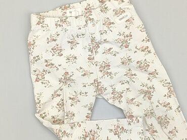 białe skórzane spodnie: Legginsy, 12-18 m, stan - Dobry