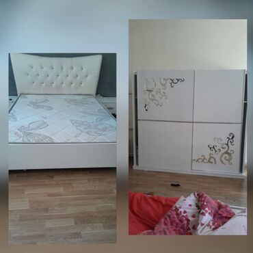 Divanlar: 2 təknəfərlik çarpayı, Dolab, Termo, 2 tumba, İşlənmiş