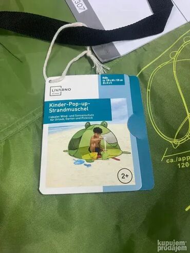 Oprema za kampovanje: #2051 Šator za plažu i pecanje - CRIVIT; Pop up beach shelter; Sa — 4