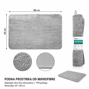 KMT Podna prostirka od mikrovlakana bež 3280124 - Brend: Kmt Style -
