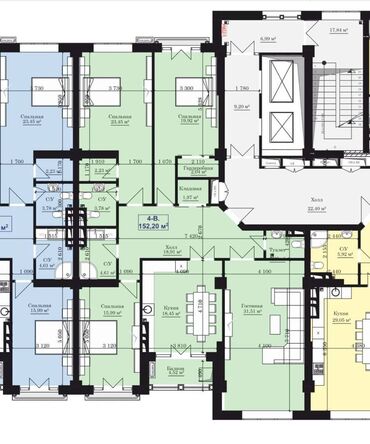 ищу квартиру в арча бешике: 4 комнаты, 152 м², Элитка, 8 этаж, ПСО (под самоотделку)