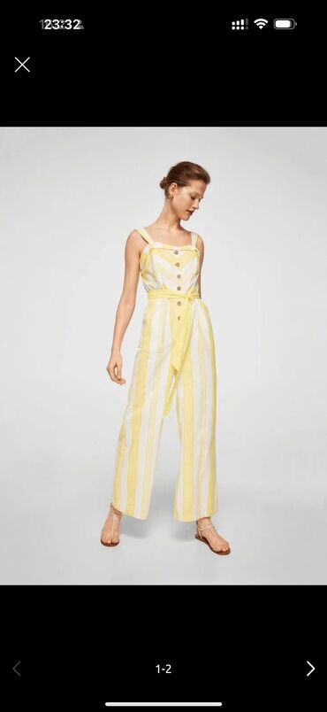 Комбинезон, Mango, M (EU 38), цвет - Белый