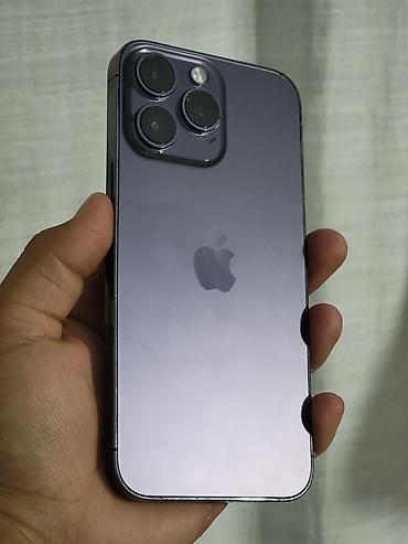 iphone x lalafo: IPhone 14 Pro Max, Б/у, 256 ГБ, Deep Purple, 85 % — 1