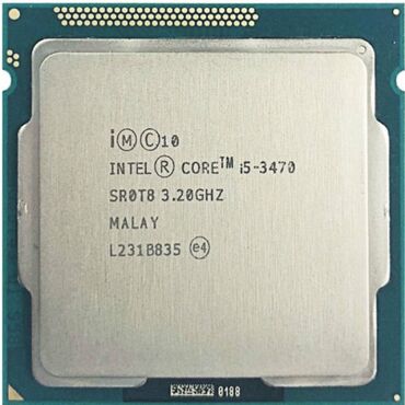 Prosessorlar: Prosessor Intel Core i5 3470, 3-4 GHz, 4 nüvə, İşlənmiş