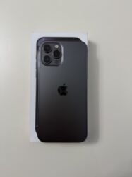 Apple iPhone: IPhone 12 Pro Max, Б/у, 128 ГБ, Графит, Кабель, Чехол, Зарядное устройство, 100 % — 1