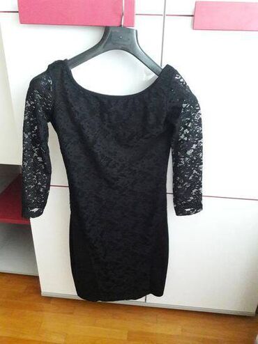 crna svečana haljina: XS (EU 34), bоја - Crna, Večernji, maturski, Dugih rukava
