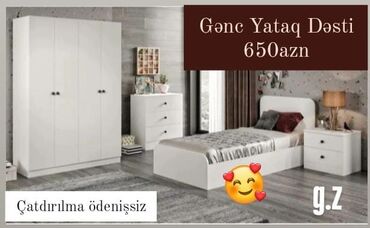 inci mebel yataq desti: Çatdırılma pulsuz matras 🎁