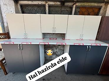 ag masa: Mebel dəsti – şkaf, yemək masası və mətbəx dolabları 1) Geyim şkafı - — 4