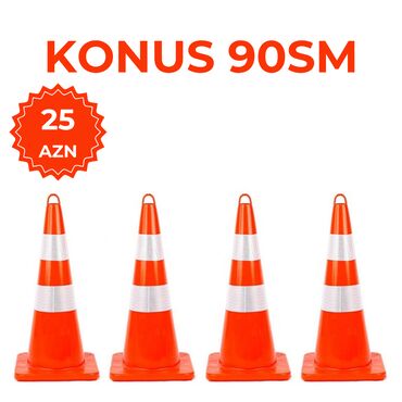 techmaster mmc: KONUS 90SM REZİN QARMAQLI İŞIQQAYTARAN YOL KONUSU 1 ədədinin qiyməti