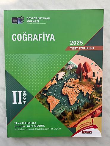 Testlər: Məhsul: DİM “Test Toplusu 2025” kitabları dəsti Tərkib: - Riyaziyyat — 2