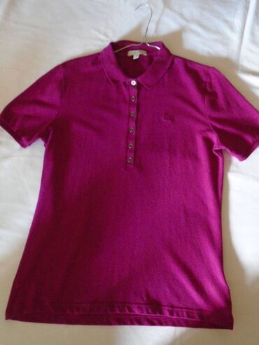 red burberry shirts: Burberry, L (EU 40), Pamuk