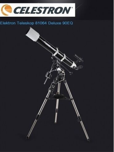 teleskop qiymətləri: Celestron Teleskop. Optik dizayn Refrakter Diyafram (mm) 90 mm (3.15