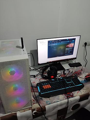 xeon 1230v2: Игровой ПК в белом корпусе с RGB-подсветкой. Redmi monitor 180 hz — 1