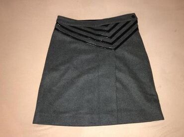 crna suknja satenska: XL (EU 42), Mini, bоја - Crna