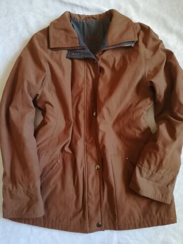 Ostale jakne, kaputi, prsluci: Jakna postavljena vel 42, kvalitetna braon GX, kopčanje na rajfešlus i