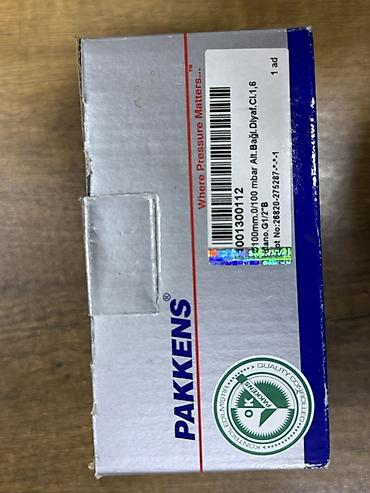 manometr: PAKKENS manometr – mexaniki təzyiq göstəricisi - Brend: Pakkens - — 3