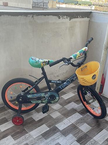 velosiped ucun isiqlar: Uşaq velosipedi – Toba (Ben 10 temalı) - Çərçivə: polad, qara rəngdə — 3