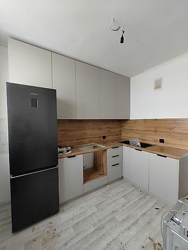 Кухонные гарнитуры: Кухонный гарнитур, Новый, цвет - Серый, ДСП, Бесплатная доставка — 45