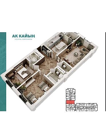 Продажа квартир: 3 комнаты, 102 м², Элитка, 11 этаж, ПСО (под самоотделку) — 2