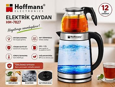qovuqlu çay: Üst üstə elektrik çaydan İnformasiya Hoffmans HM-7827 Elektrik Çaydan — 1