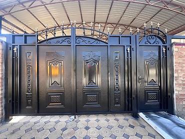 Покраска ворот Описание: - Материал: сталь, художественная ковка. -