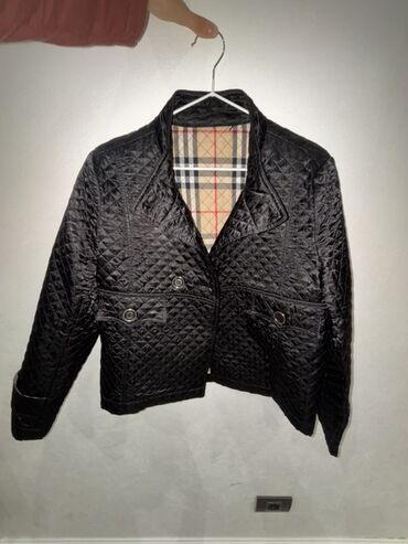 qadın jaketləri: Burberry London qadın üçün qabarıq tikişli qara jaket - Rəng: qara -