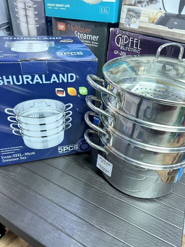 Кухонные наборы: Манты казан Мантушница Манты казан на выбор Нержавеющая, алюминий — 2