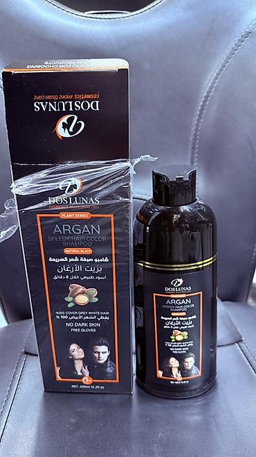 long hair: Dos Lunas Argan Speedy Hair Color Shampoo – Natural Black - Bitki — 3