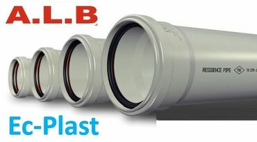 раковина для кухни: A.L.B Ec-Plast kanalizasiya boruları - Material: yüksək keyfiyyətli