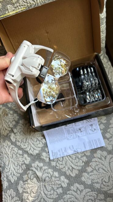 Eynəklər: Başlıq: LED işıqlı başa taxılan böyüdücü eynək dəsti, dəyişdirilə — 15