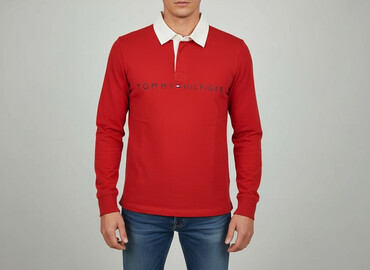 ubrania z jednorożcem: Tommy Hilfiger, Polo shirt for men, size S (EU 36)