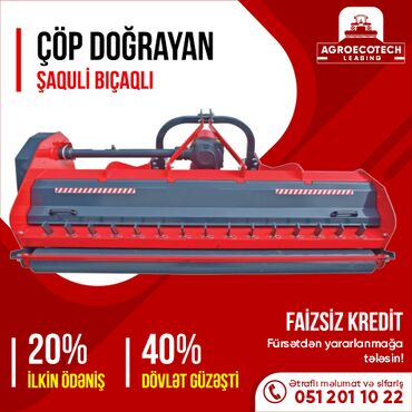 Traktorlar: 🔖 Çöp Doğrayan
💶 40%-ə dək güzəşt
💶 20%-ilkin ödəniş