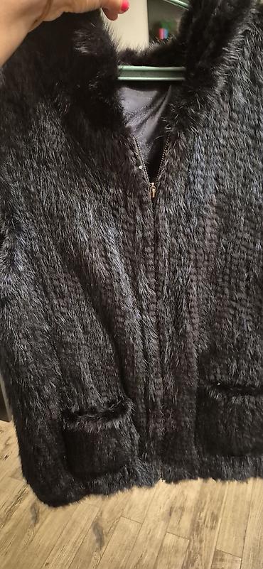 Jiletlər: Qara норка кürk jilet - Rəng: tünd/qara - Material: yumşaq, sıx tüklü — 1
