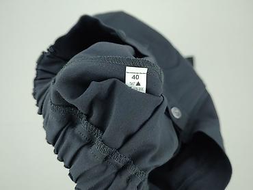 czarne cargo pull and bear: Spodnie materiałowe damskie, rozmiar L — 4
