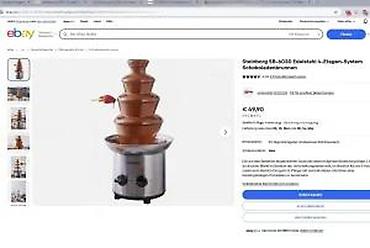 Ostali kuhinjski aparati: Čokoladna fontana Steinborg SB-6030 - Sistem sa 4 nivoa za ravnomerno — 12