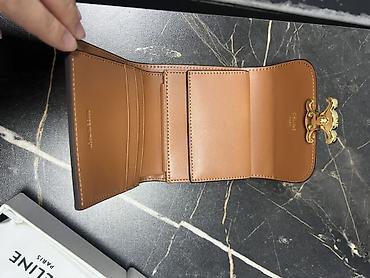 pari: Мини-кошелёк Celine Triomphe - Компактный складной кошелёк с — 1