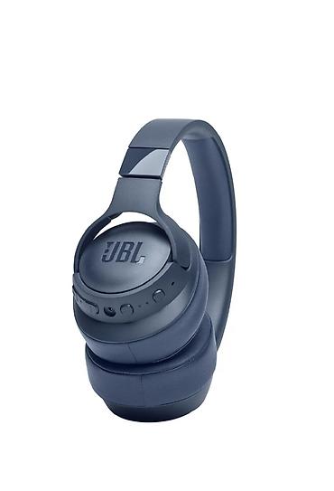 bluetooth qulaq: JBL simsiz qulaqlıq – over‑ear tip, mavi rəng. - JBL imzalı güclü səs — 4