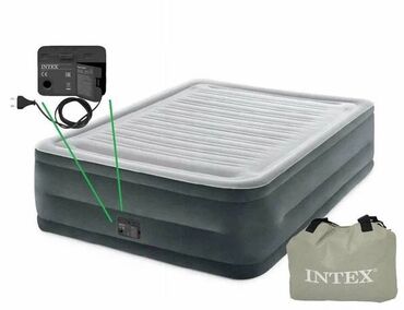 Надувные матрасы: Надувной матрас, Новый, Односпальный, Intex, Бесплатная доставка, Платная доставка, Самовывоз, длина - 191 см — 2