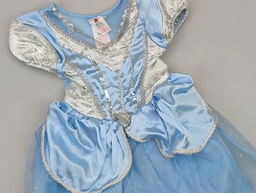 sukienka długa letnia w kwiaty: Dress, Disney, 3-4 years, 98-104 cm, condition - Good