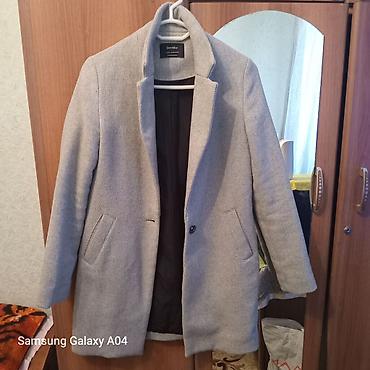 pol palto: Palto, Bershka, XS, rəng - Boz — 1